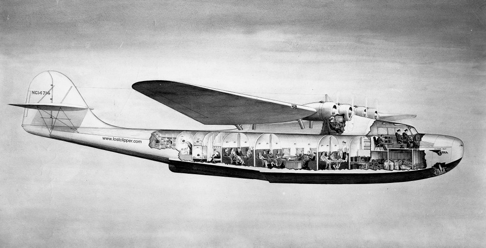 Flying boat layout design for NC14714