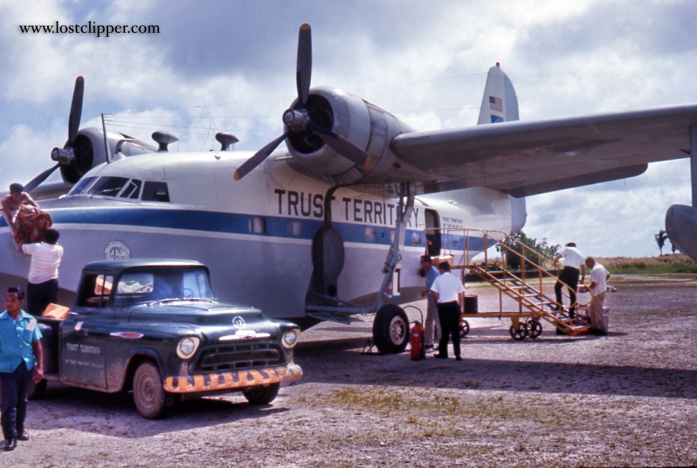 The Trust Territory SA 16 ( Tail # N9942F ) that served Truk Lagoon