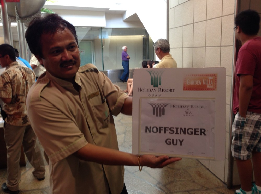 Arrival at Antonio B. Won Pat International Airport in Guam, this is an airport located in Tamuning and Barrigada, three miles east of the capital city of Hagåtña (formerly Agana)